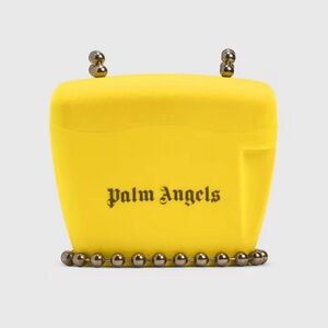 Palm Angels Yellow Mini Padlock Bag